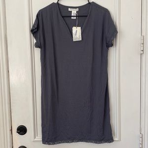 BAREFOOT DREAMS LUXE MILK NIGHTSHIRT  JERSEY SLEEP